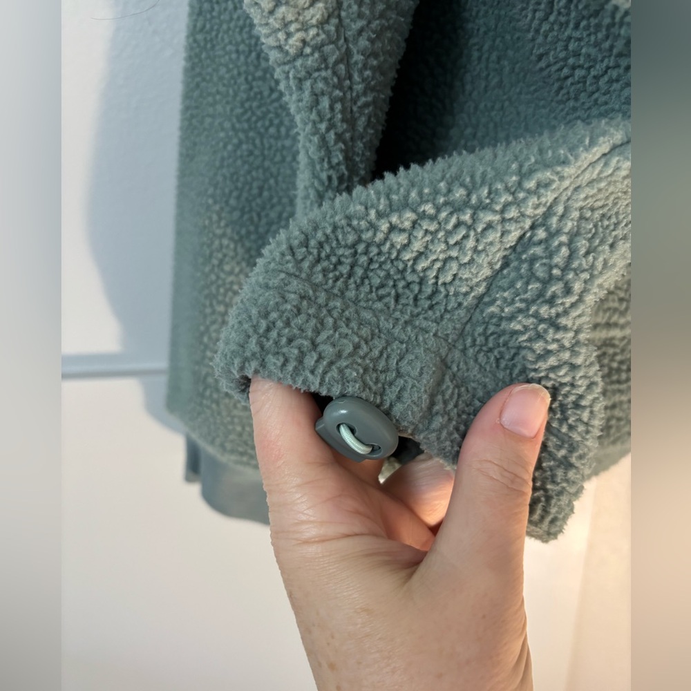 Women's Teal Half-Zip Sherpa From The UK - Picture 3 of 10